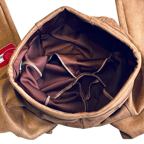 Spanx Women’s S NWT Tan Faux Suede High Rise Leggings Pants Ankle Tummy Control - Picture 11 of 12